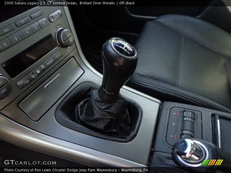 Brilliant Silver Metallic / Off-Black 2006 Subaru Legacy 2.5 GT Limited Sedan