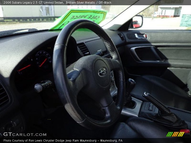 Brilliant Silver Metallic / Off-Black 2006 Subaru Legacy 2.5 GT Limited Sedan