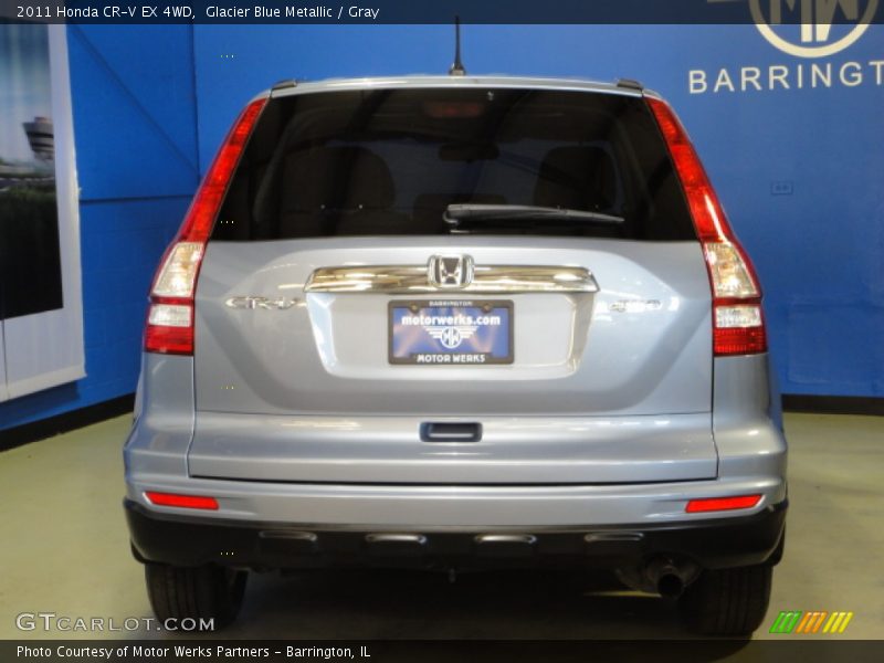 Glacier Blue Metallic / Gray 2011 Honda CR-V EX 4WD