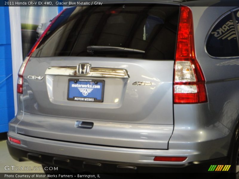 Glacier Blue Metallic / Gray 2011 Honda CR-V EX 4WD