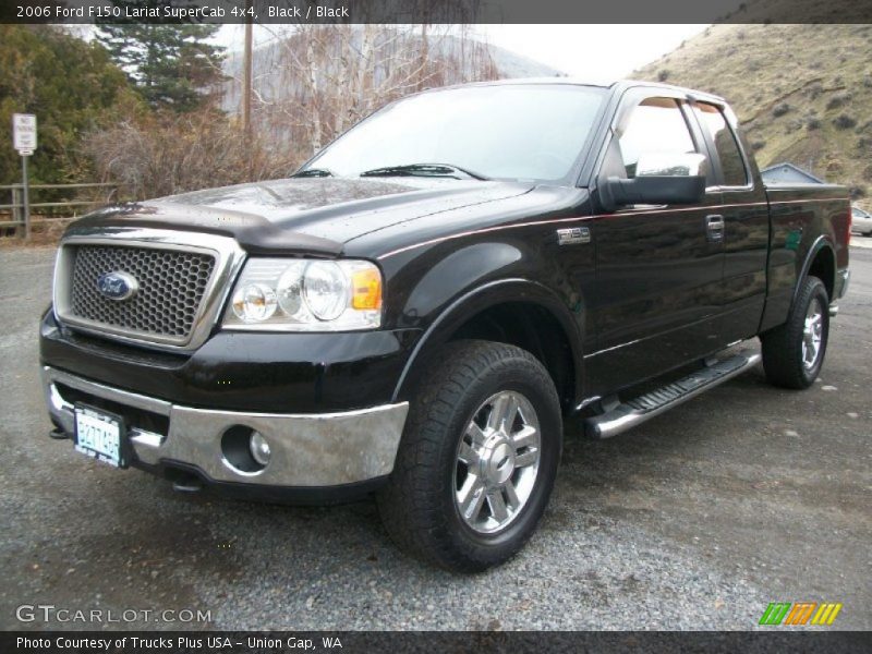 Black / Black 2006 Ford F150 Lariat SuperCab 4x4