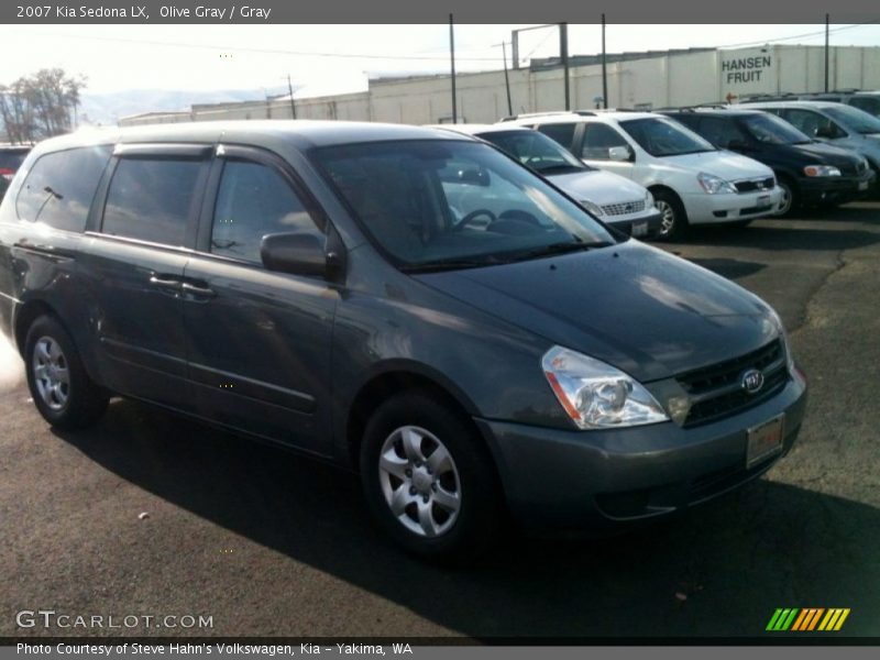 Olive Gray / Gray 2007 Kia Sedona LX