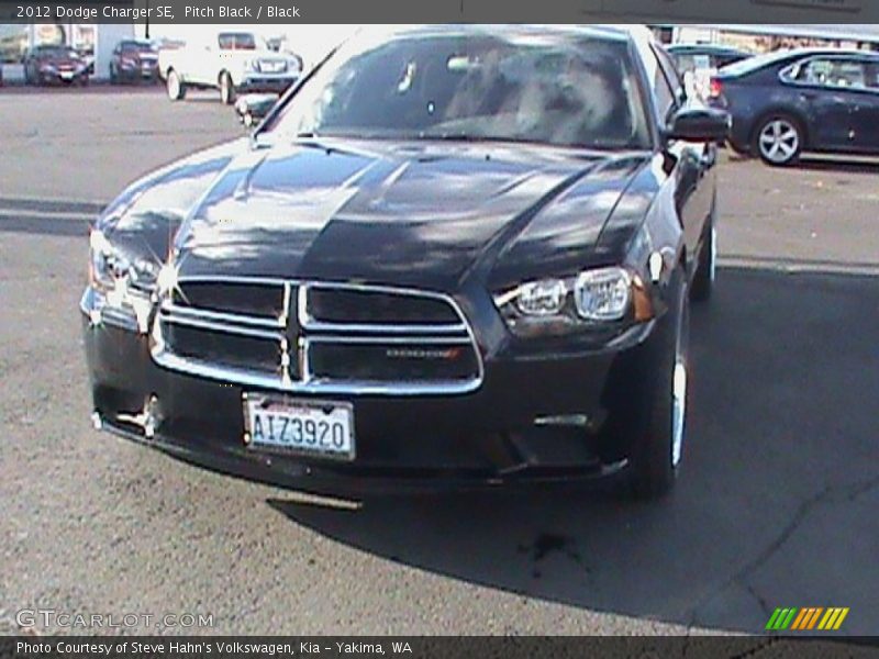 Pitch Black / Black 2012 Dodge Charger SE
