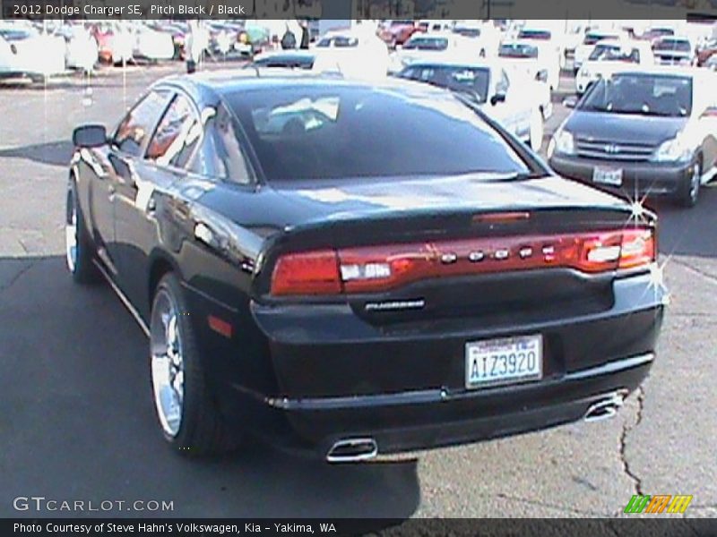 Pitch Black / Black 2012 Dodge Charger SE