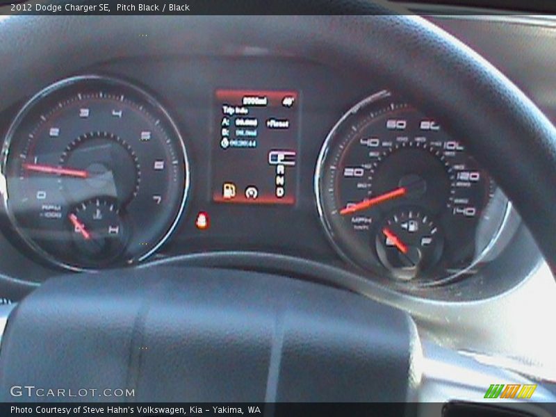 Pitch Black / Black 2012 Dodge Charger SE
