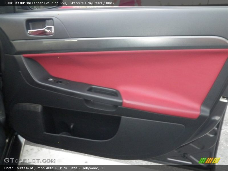 Graphite Gray Pearl / Black 2008 Mitsubishi Lancer Evolution GSR