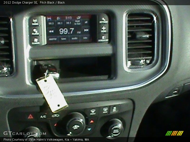 Pitch Black / Black 2012 Dodge Charger SE