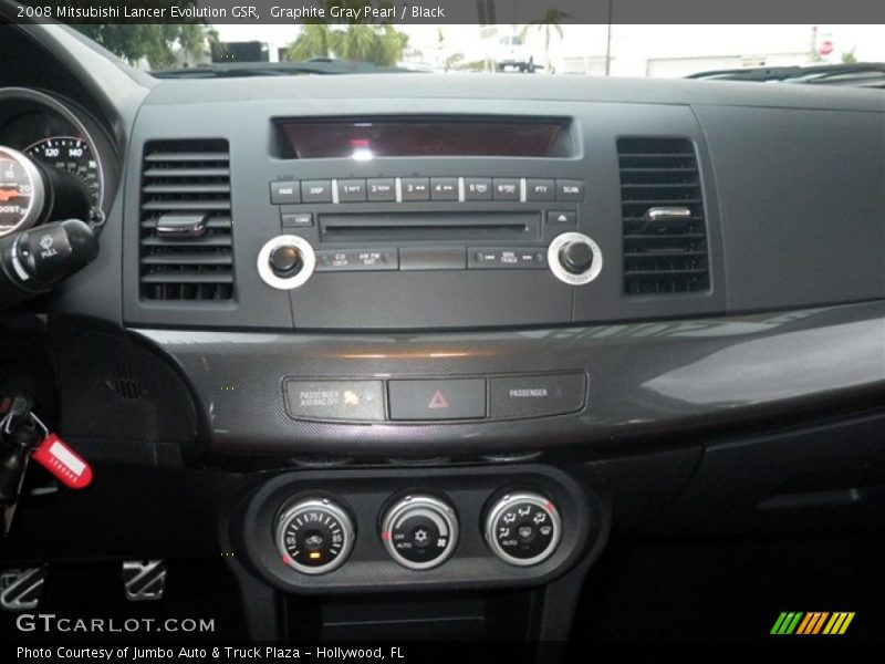 Graphite Gray Pearl / Black 2008 Mitsubishi Lancer Evolution GSR