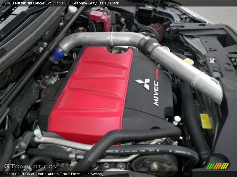 Graphite Gray Pearl / Black 2008 Mitsubishi Lancer Evolution GSR