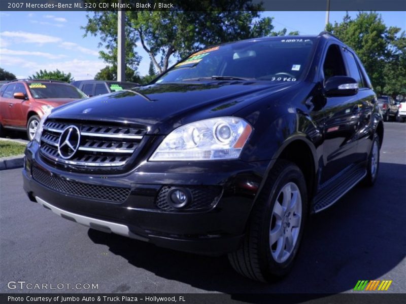 Black / Black 2007 Mercedes-Benz ML 320 CDI 4Matic