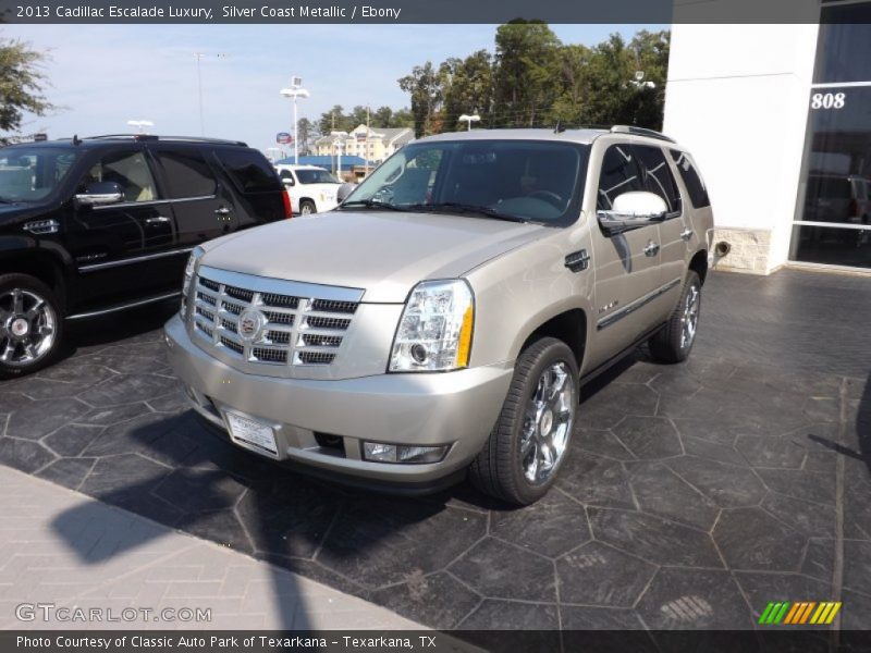 Silver Coast Metallic / Ebony 2013 Cadillac Escalade Luxury