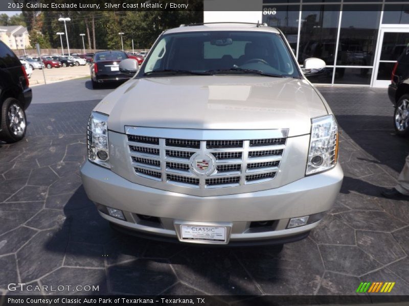 Silver Coast Metallic / Ebony 2013 Cadillac Escalade Luxury