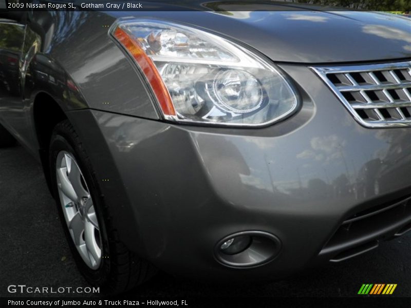 Gotham Gray / Black 2009 Nissan Rogue SL