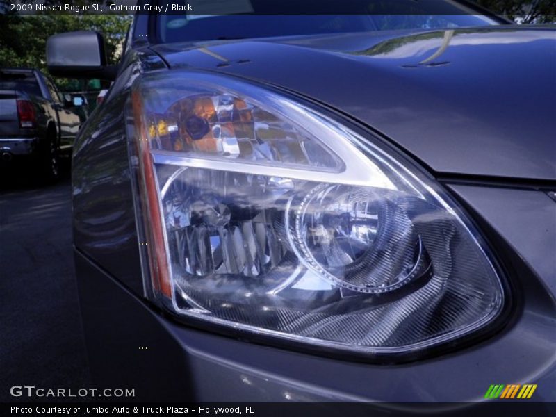 Gotham Gray / Black 2009 Nissan Rogue SL