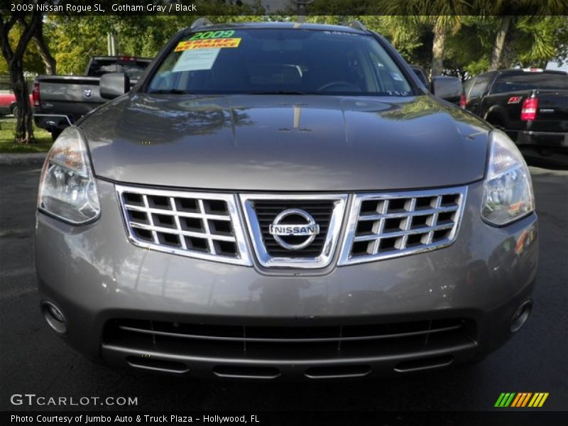 Gotham Gray / Black 2009 Nissan Rogue SL