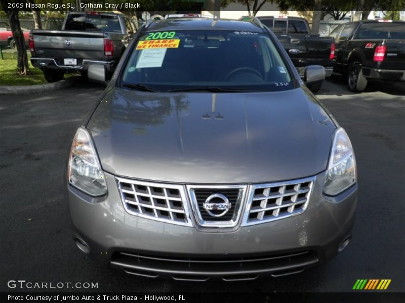 Gotham Gray / Black 2009 Nissan Rogue SL