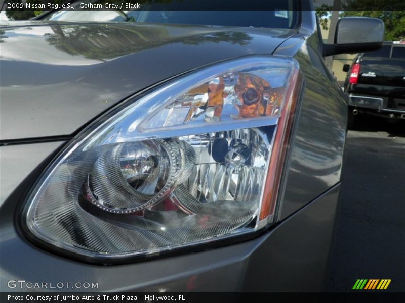 Gotham Gray / Black 2009 Nissan Rogue SL