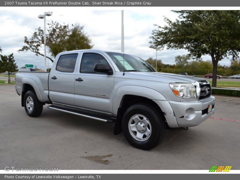 Silver Streak Mica / Graphite Gray 2007 Toyota Tacoma V6 PreRunner Double Cab