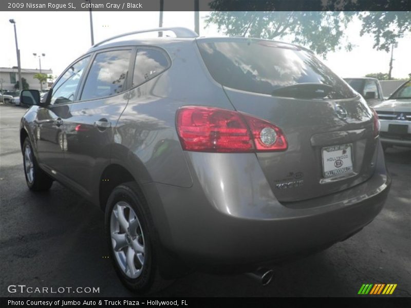 Gotham Gray / Black 2009 Nissan Rogue SL