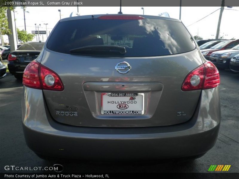 Gotham Gray / Black 2009 Nissan Rogue SL