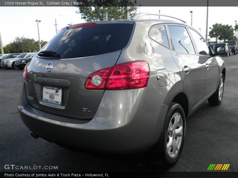 Gotham Gray / Black 2009 Nissan Rogue SL