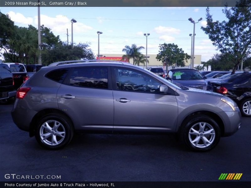 Gotham Gray / Black 2009 Nissan Rogue SL