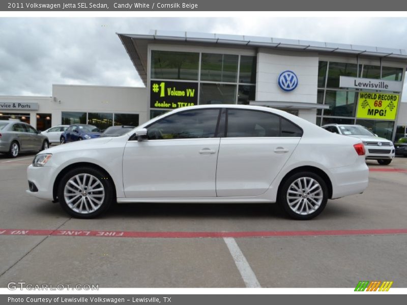 Candy White / Cornsilk Beige 2011 Volkswagen Jetta SEL Sedan