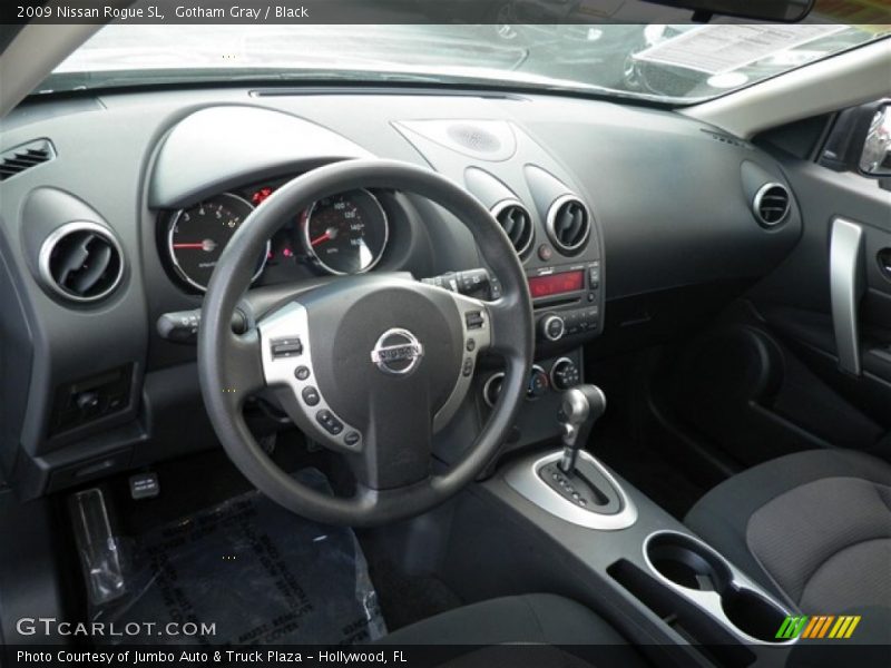 Gotham Gray / Black 2009 Nissan Rogue SL