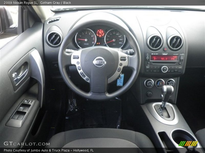 Gotham Gray / Black 2009 Nissan Rogue SL