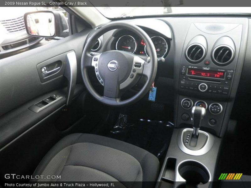 Gotham Gray / Black 2009 Nissan Rogue SL