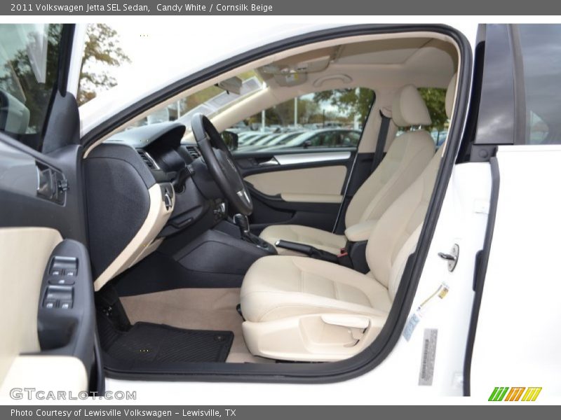 Candy White / Cornsilk Beige 2011 Volkswagen Jetta SEL Sedan
