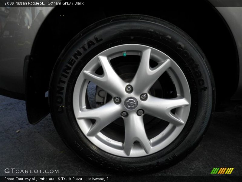 Gotham Gray / Black 2009 Nissan Rogue SL