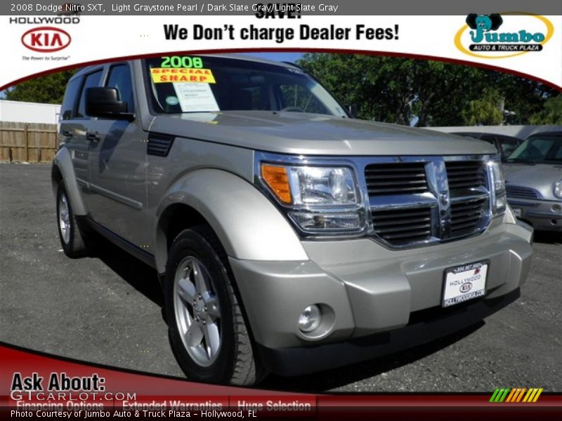 Light Graystone Pearl / Dark Slate Gray/Light Slate Gray 2008 Dodge Nitro SXT