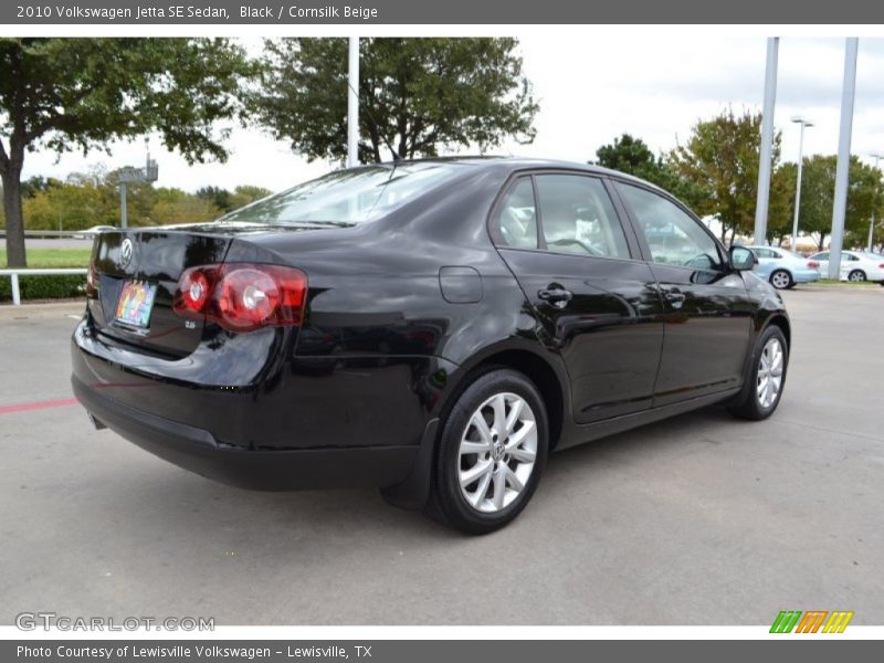 Black / Cornsilk Beige 2010 Volkswagen Jetta SE Sedan