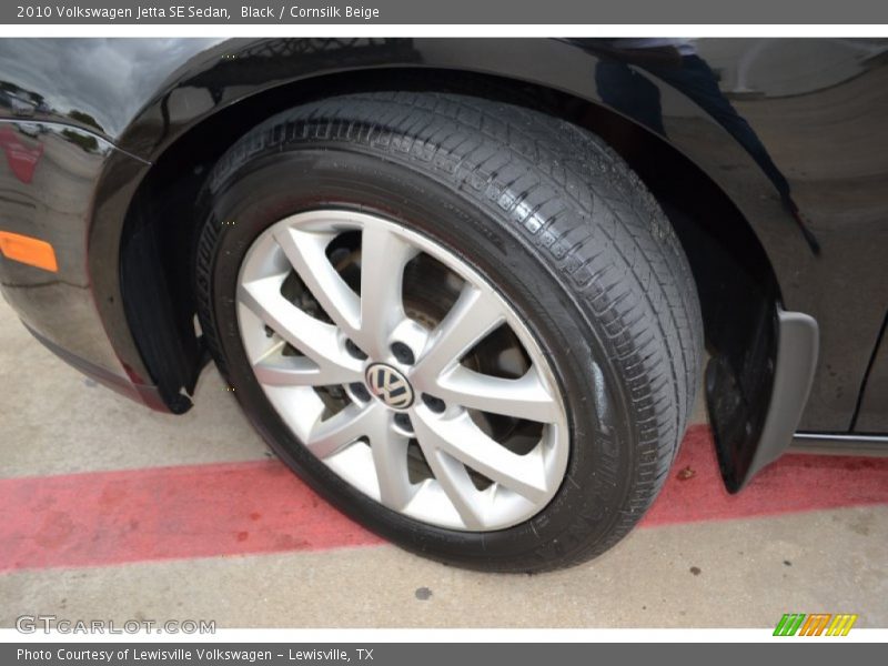 Black / Cornsilk Beige 2010 Volkswagen Jetta SE Sedan