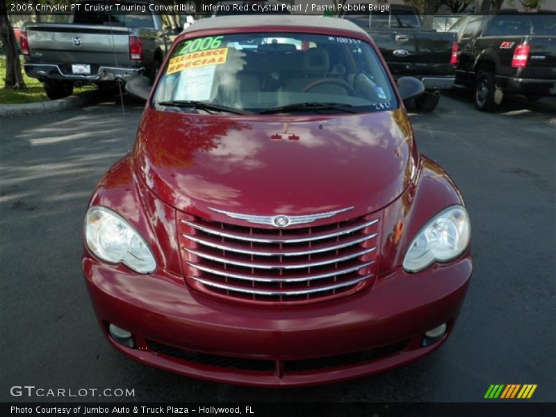 Inferno Red Crystal Pearl / Pastel Pebble Beige 2006 Chrysler PT Cruiser Touring Convertible