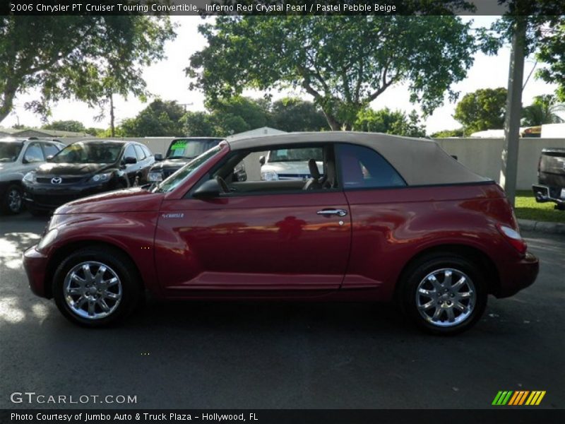 Inferno Red Crystal Pearl / Pastel Pebble Beige 2006 Chrysler PT Cruiser Touring Convertible