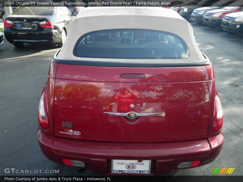 Inferno Red Crystal Pearl / Pastel Pebble Beige 2006 Chrysler PT Cruiser Touring Convertible