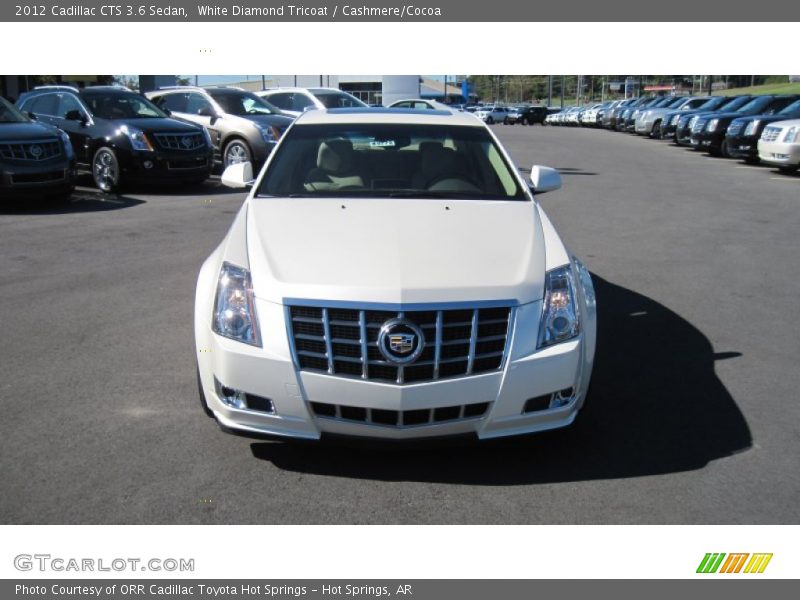 White Diamond Tricoat / Cashmere/Cocoa 2012 Cadillac CTS 3.6 Sedan