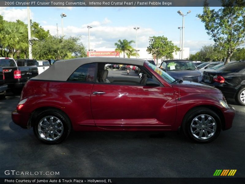 Inferno Red Crystal Pearl / Pastel Pebble Beige 2006 Chrysler PT Cruiser Touring Convertible