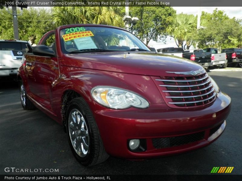 Inferno Red Crystal Pearl / Pastel Pebble Beige 2006 Chrysler PT Cruiser Touring Convertible
