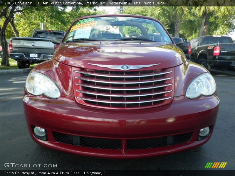 Inferno Red Crystal Pearl / Pastel Pebble Beige 2006 Chrysler PT Cruiser Touring Convertible