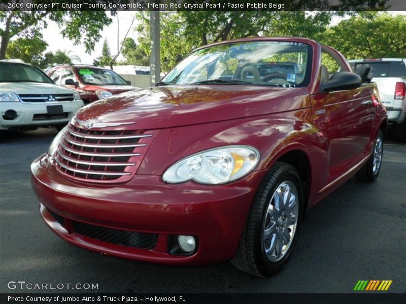 Inferno Red Crystal Pearl / Pastel Pebble Beige 2006 Chrysler PT Cruiser Touring Convertible