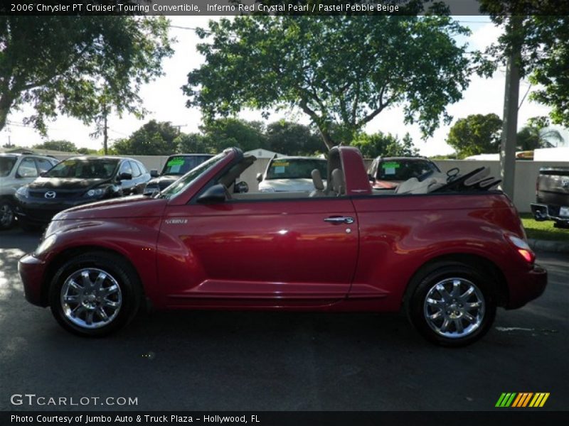 Inferno Red Crystal Pearl / Pastel Pebble Beige 2006 Chrysler PT Cruiser Touring Convertible