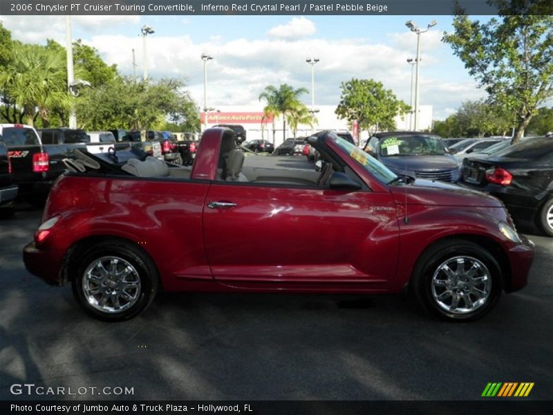 Inferno Red Crystal Pearl / Pastel Pebble Beige 2006 Chrysler PT Cruiser Touring Convertible