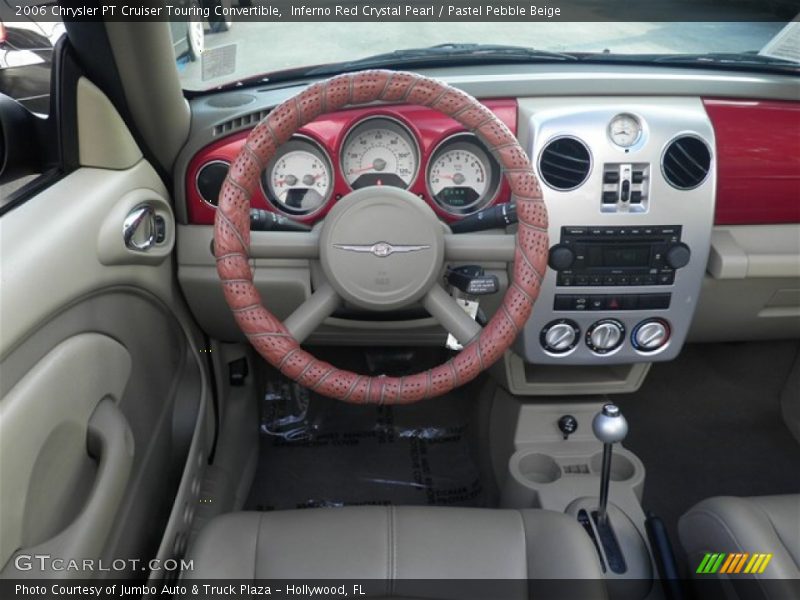 Inferno Red Crystal Pearl / Pastel Pebble Beige 2006 Chrysler PT Cruiser Touring Convertible