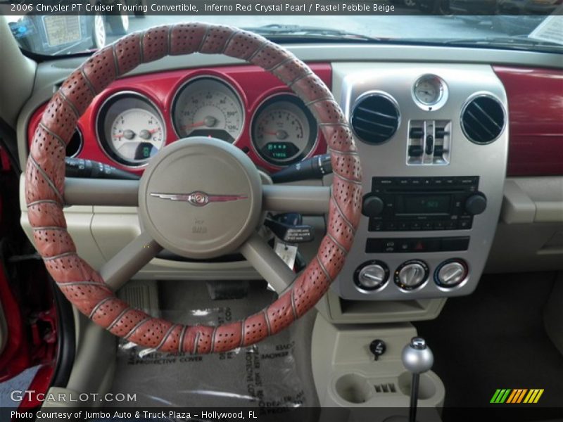Inferno Red Crystal Pearl / Pastel Pebble Beige 2006 Chrysler PT Cruiser Touring Convertible