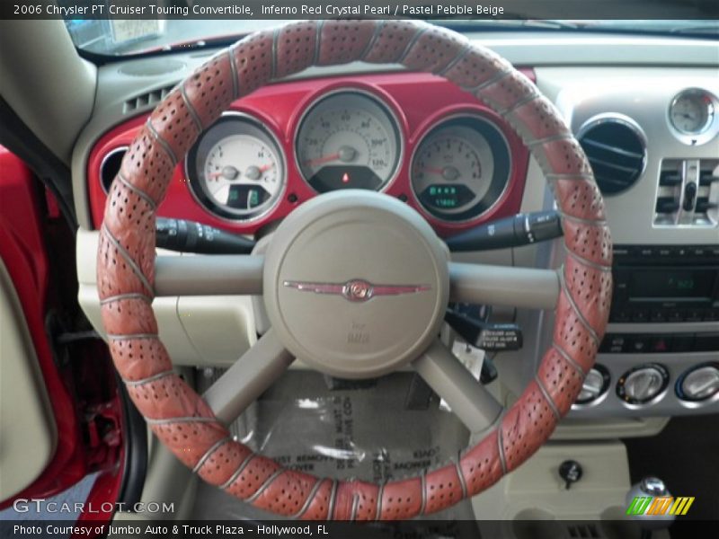 Inferno Red Crystal Pearl / Pastel Pebble Beige 2006 Chrysler PT Cruiser Touring Convertible