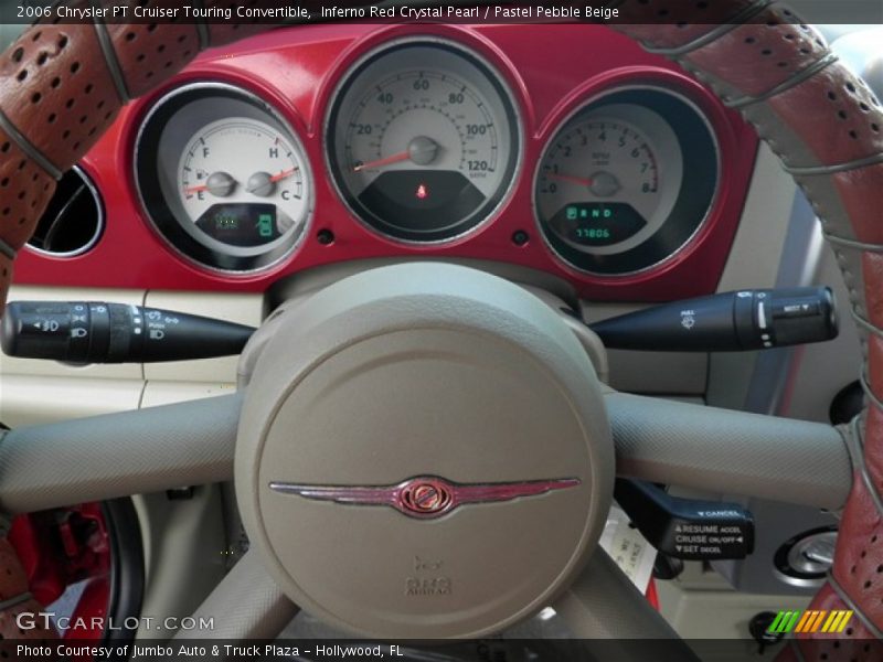 Inferno Red Crystal Pearl / Pastel Pebble Beige 2006 Chrysler PT Cruiser Touring Convertible