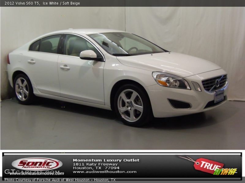 Ice White / Soft Beige 2012 Volvo S60 T5